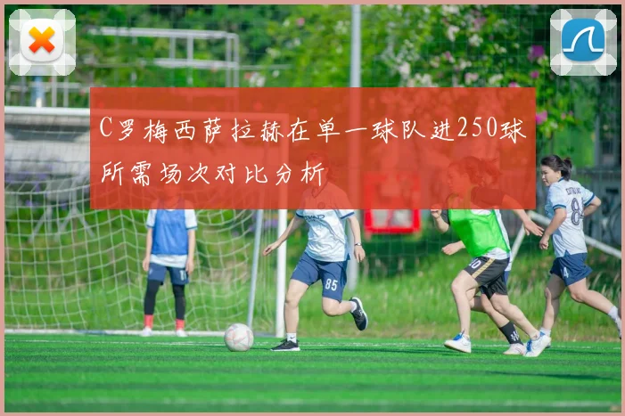 C罗梅西萨拉赫在单一球队进250球所需场次对比分析
