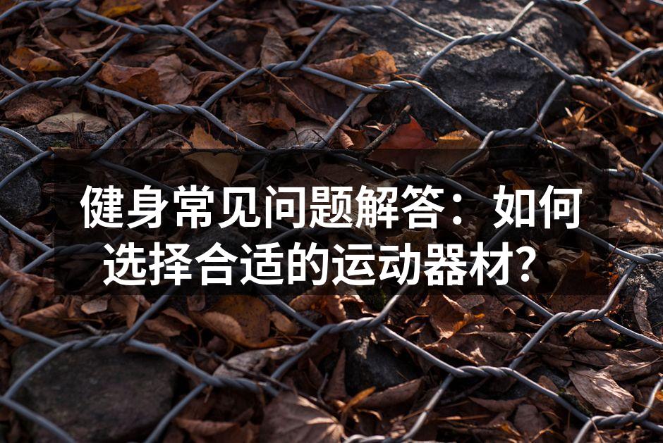 多种运动器材可供选择
